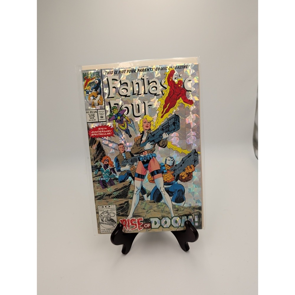 Marvel Fantastic Four #375 comic book 1993 holographic cover by Paul Ryan